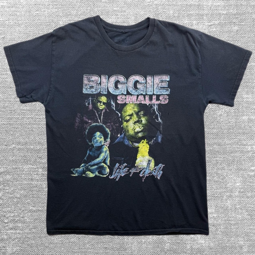 The‎ Notorious BIG Biggie Smalls Life After Death Graphic Rap Tee Shirt Black L